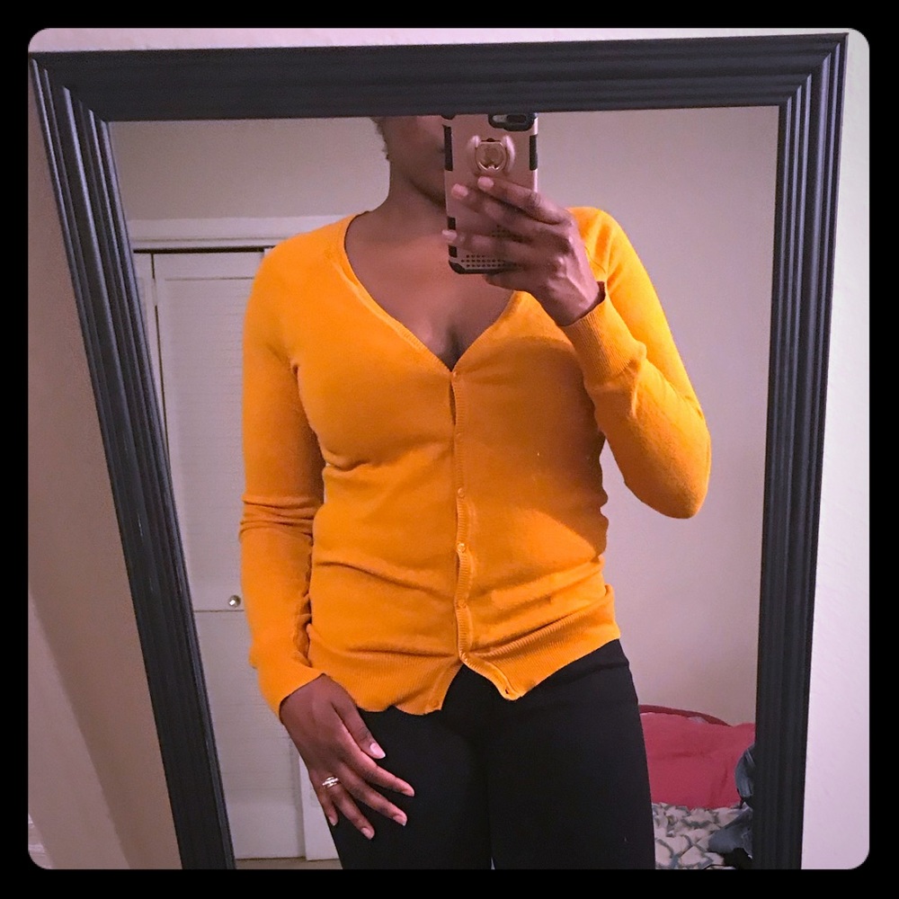 Mustard cardigan